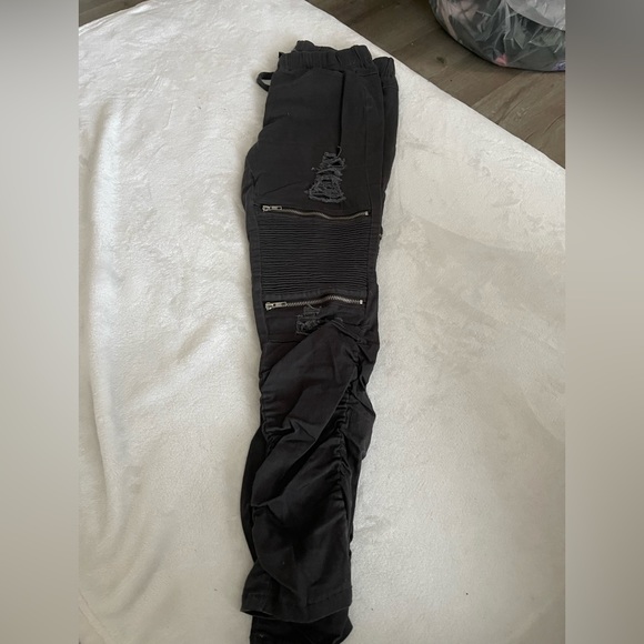 Gray Joggers with Zippers - Picture 2 of 4